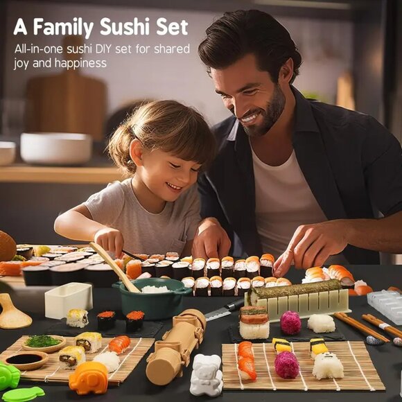 {NIB} 27-Piece Sushi Making Kit for Beginners Great Gift - Picture 7 of 8